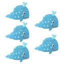 5 Piece Non Slip Bath Tub Stickers Bathroom Mat Shower Decals Safety Treads