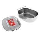Oval Shape Bento Lunch Box Stainless Steel Mess Tin Canteen Food Container L