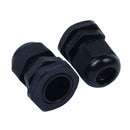 20 Pcs M20 Black Plastic 6-12mm Dia Waterproof Cable Glands Connector X8Z1