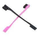 Double Sided Edge Control Hair Brush Comb Combo Pack 2 Pieces Pink and