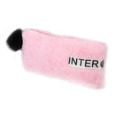 Cute Soft Plush Pencil Bag Stationery Cosmetic Pouch Student Supply (Pink) A