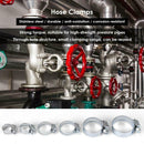 26pcs Stainless Steel Drive Hose Clamp Adjustable Fuel Pipe Worm Gear Clip