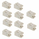 10pcs Cat 6 RJ45 Punchdown Keystone Modular Ethernet Snap-in Jack NetworkLJ