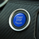 For BMW E90 M3 Engine Start + Steering Wheel M Button Replace Cover (Blue)