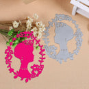 DIY Metal Wreath Woman Cutting Dies Stencils Scrapbook Card Making Craft A