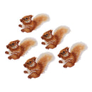 5 Pieces Cloth Stickers with Squirrel Pattern Embroidery Patch Clothing