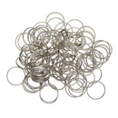 100 Pieces Solid Iron Split Key Ring Fob Holder Hardware Loop Findings Connector