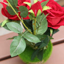Vivid Artificial Flower Daisy Rose Floral Eglantine Bonsai Decor Red