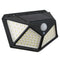 100 LED Solar Power Wall Light Intelligent Light-sensing Control 120 degree