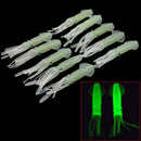 10Pcs Soft Silicone Simulation Squid Fishing Lures Baits Tackles Glow i YCI