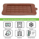 24Pcs Square Chocolate Mould Jelly Cake Baking Tools F3U5