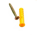 50 Sets M6 Plastic Frame Fixings Expansion Tube Nails Plug Bolt + Screws