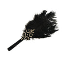 1 Piece 1920s Flapper Headband Ladies Fancy Dress Accessory 20s   Black
