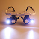 Magnifying LED Black Eye Glasses 8x 23x Jeweler Watchmakers Repair Magnifier