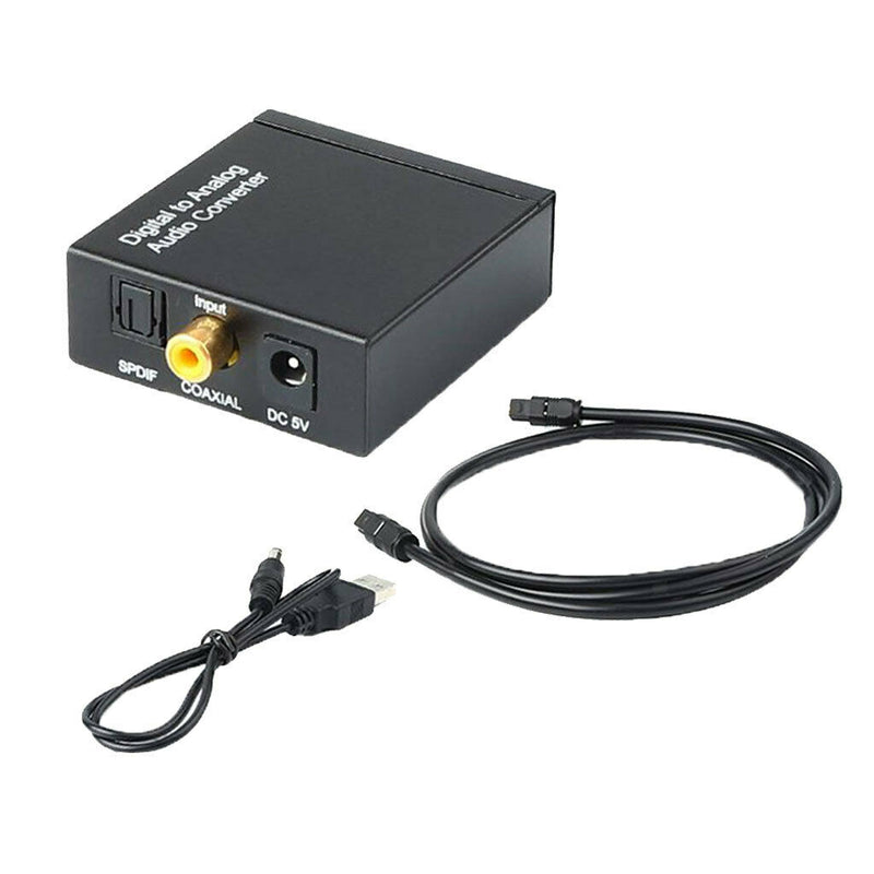 Coaxial Optical  SPDIF To RCA Analog L / R Adapter