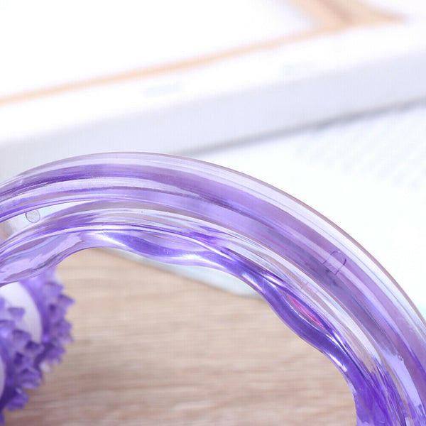 Body Fitness Massage Eight Roller Wheels Rainbow Lunar Rover Vehicle Tool ZY BX