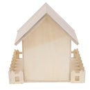 Wooden Bird House Perches Log Cabin for Outdoor / Indoor Hanging Decoration