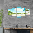 5pcs 5D DIY Full Drill Diamond Painting Beach Embroidery Cross Stitch Kits Decor