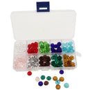150pcs Mixed Colors 10mm Crystal Glass Rondelle Faceted Loose Spacer Beads