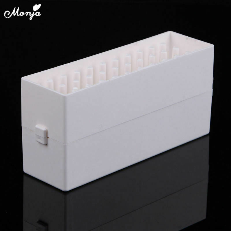 30 Holes Acrylic Nail Art Drill Bit Holder Stand Storage Container Case Ma CBD