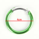 6Pcs Aluminum Alloy Clip Hanging Buckle Circle Round Carabiners Hooks Keycha TE