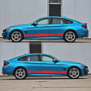 230x16cm Long Stripe Totem PVC Car Styling Stickers Side Skirt Decals Graphics