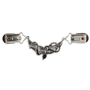 Novelty Unisex Cardigan Sweater Clip Cloak Clasp Blouse Collar Brooch Chain
