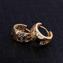 Hollow out Print Ear Clip South Korean Chic Ear Decoration Earrings A