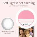 Fashion Selfie Light Portable LED Ring Light Fill for Smart Phone white