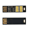 Mini Pocket Card USB Power 6 LED Keychain Night Light 1W 5V Touch Dimmer Wa