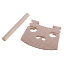 4/4 Violin Set Ebony Tuner Peg Chinrest Clamp Maple Bridge Endpin Tail Gut