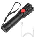 Telescopic Zoom 1000lm USB Waterproof Flashlights T6 LED Hiking Flashlight