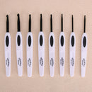 8pcs Aluminium Crochet Hooks Weave Yarn Craft Knitting Needle Set