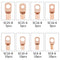 60Pcs Car Auto Copper Ring Terminal Wire Crimp Connector Bare Cable TerminaS Hn