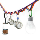 Colorful Lanyard Tent Sling Clothesline Double Layer Clothes Rope With Bag