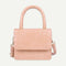 Women Leather Mini Shoulder Handbags Flap Messenger Crossbody Bags (Pink) A#S