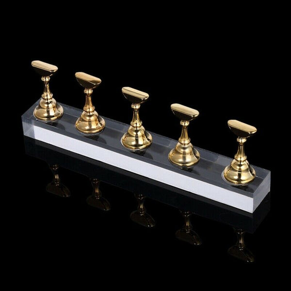 New Magnetic Acrylic Manicure Tools Nail Practice Hand Nail Exercises Pedes S9G5