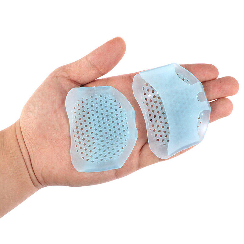 1 Pair Bule Forefoot Pads Silicone Foot Cushion Foot Pain Relief Toe Separat Hn