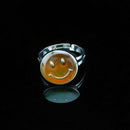Ring of mood change of color size adjustable shape of face of smile L2E1