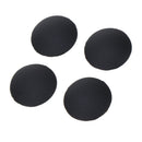 Pack of 4 Notebook Plastic Bottom Case Protective Cover, Below the Laptop Black