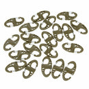 10 Pcs Practical Outdoor Sports 8-Shaped Small Carabiner Snap Metal + Plast T3U3