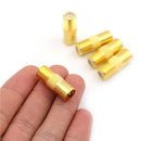 5 PCS Coaxial Coax RF Adapter Connectors TV PAL Male Plug to "F" Female A Dz