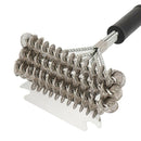 Stainless Steel BBQ Grill Brush Cleaning Scraper Charcoal Weber Picnic Tools
