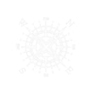 20x20 inch PVC Car Stickers NSWE Compass Decals Graphics Auto Styling Decoration