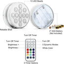 Submersible RGB LED Light with IR Remote Battery Operated Decoration Light