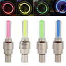 8PCS Bike Bicycle Motorcycle Wheel Tire Spoke Valve Dust Cap Neon LED Ligh ORD