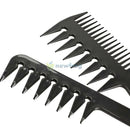 10Pcs Black Pro Salon Hair Styling Hairdressing Plastic Barbers Brush Combs Set