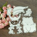 Christmas Dog Metal Cutting Dies Stencils Scrapbook Album Paper Card DIY Craft
