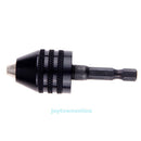 0.6-8mm Keyless Drill Chuck Screwdriver Impact Driver Adaptor Hex Drill Tool