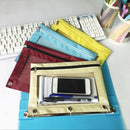 1 Pc Zippered Binder Pencil Bag Pouch with Ring Rivet 3 Holes School Office